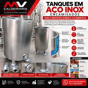 Tanques Inox Encamisados Industriais