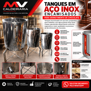 Tanques Inox para Chocolate Industrial